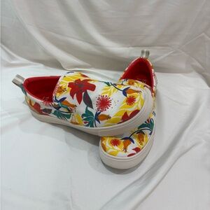 Toms Women's Floral Sneakers - Red, Yellow, Green